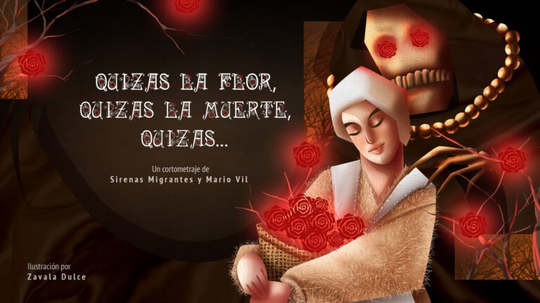 Ilustración del corto 'Quizas la flor, quizas la muerte, quizas…'