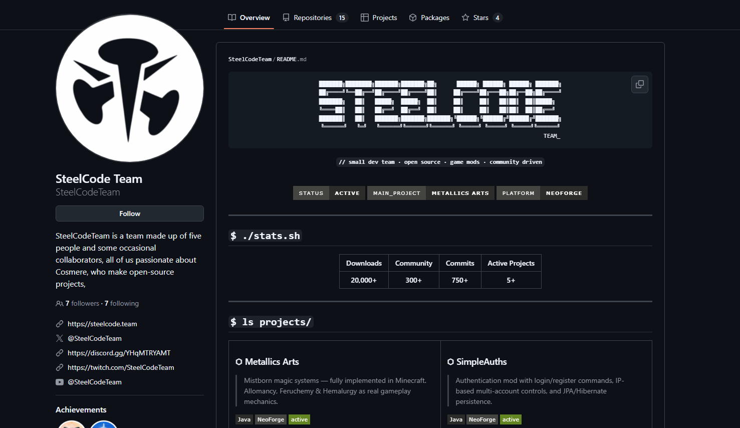 Imagen de 'SteelCode Team - En activo desde 2021'